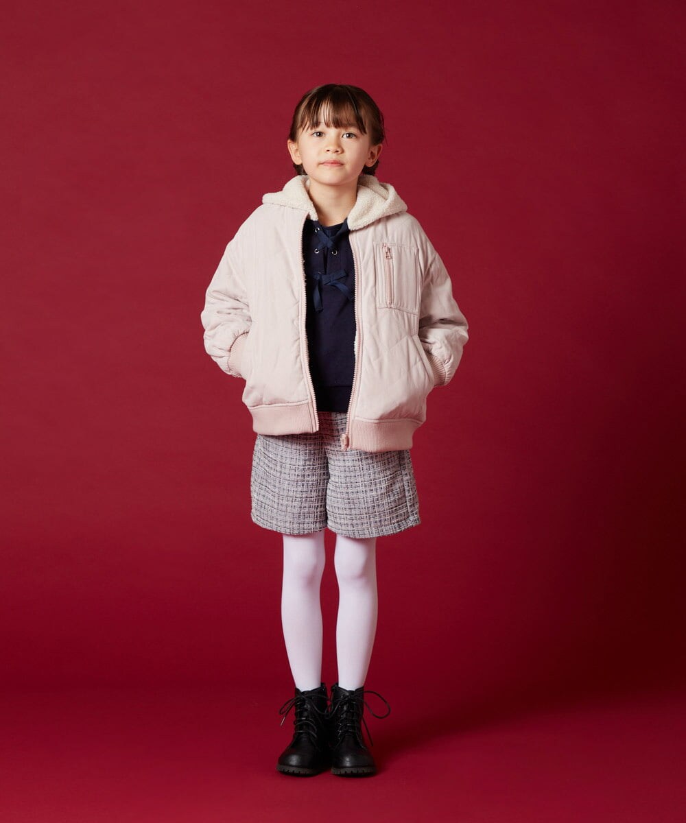 KJKLS64024 a.v.v KIDS(アー・ヴェ・ヴェ) [100-130]ボアフードパーカー ミント