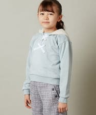 KJKLS64024 a.v.v KIDS(アー・ヴェ・ヴェ) [100-130]ボアフードパーカー ミント