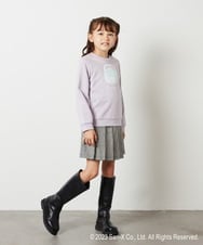 KJKLS80029 a.v.v KIDS(アー・ヴェ・ヴェ) [100-140]【すみっコぐらし】スパンコールトレーナー ネイビー