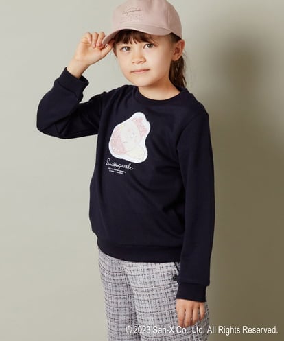 KJKLS80029 a.v.v KIDS [100-140]【すみっコぐらし】スパンコールトレーナー
