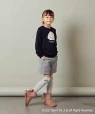 KJKLS80029 a.v.v KIDS(アー・ヴェ・ヴェ) [100-140]【すみっコぐらし】スパンコールトレーナー ネイビー