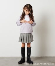 KJKLS80029 a.v.v KIDS(アー・ヴェ・ヴェ) [100-140]【すみっコぐらし】スパンコールトレーナー ネイビー