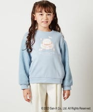 KJKLS81029 a.v.v KIDS(アー・ヴェ・ヴェ) [100-140]【すみっコぐらし】袖ボアトレーナー ライトブルー