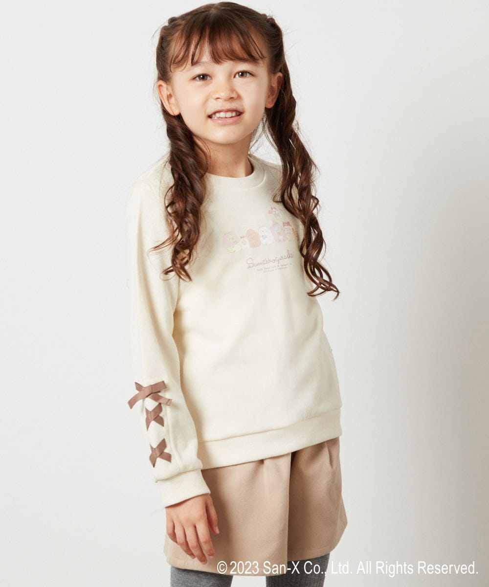 新品 140 ジャケット キュロット セットアップ リボン ビジュー 女の子Flowerキッズ