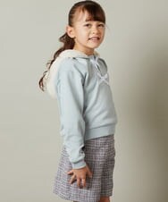 KJKLT64029 a.v.v KIDS(アー・ヴェ・ヴェ) [140-150]ボアフードパーカー ネイビー