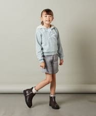 KJKLT64029 a.v.v KIDS(アー・ヴェ・ヴェ) [140-150]ボアフードパーカー ネイビー
