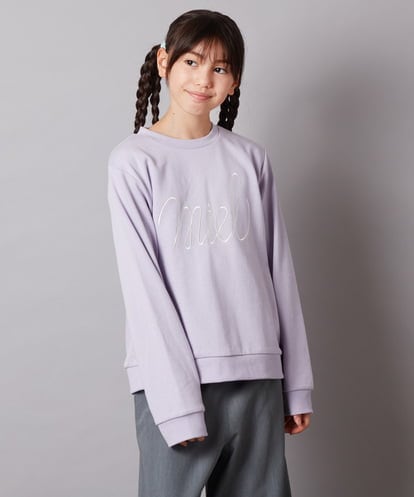 KJKLV60020 a.v.v KIDS [100-130]アソートロゴ裏毛トレーナー