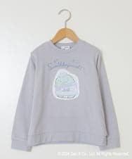 KJKLV80029 a.v.v KIDS(アー・ヴェ・ヴェ) [100-140]【すみっコぐらし】リバーシブルスパンコールトレーナー ライトブルー
