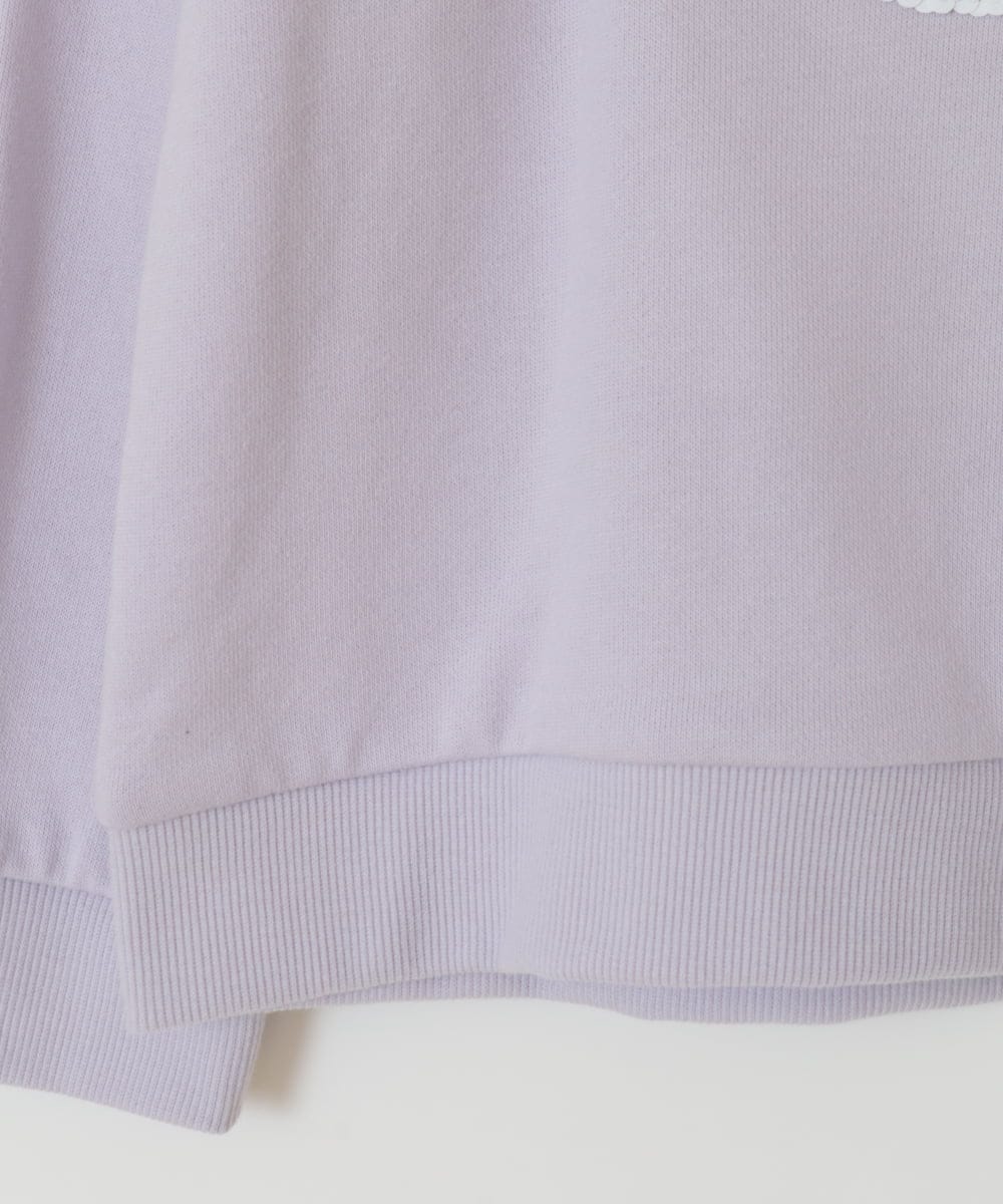KJKLV80029 a.v.v KIDS(アー・ヴェ・ヴェ) [100-140]【すみっコぐらし】リバーシブルスパンコールトレーナー ラベンダー