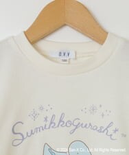 KJKLV81029 a.v.v KIDS(アー・ヴェ・ヴェ) [100-140]【すみっコぐらし】ケーブルデザイントレーナー アイボリー