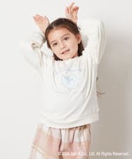 KJKLV81029 a.v.v KIDS(アー・ヴェ・ヴェ) [100-140]【すみっコぐらし】ケーブルデザイントレーナー アイボリー