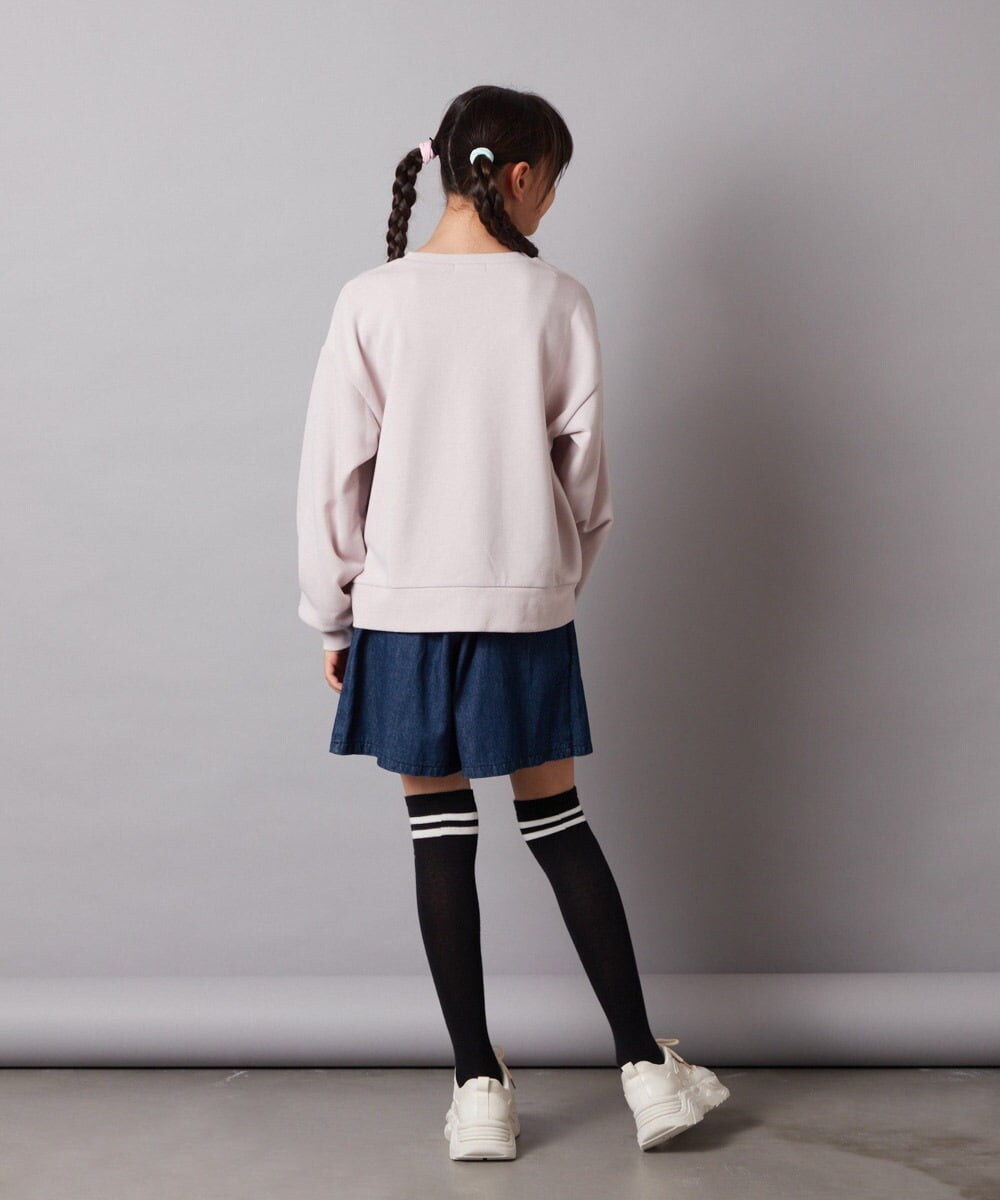 KJKLW63039 a.v.v KIDS(アー・ヴェ・ヴェ) [140-150]ラインスウェット ピンク
