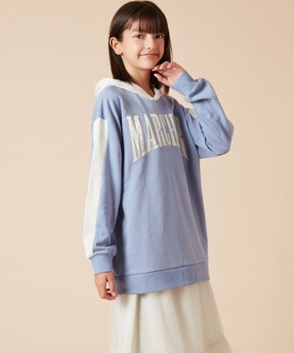 KJKLX44044 a.v.v KIDS [160]オーバーシルエット配色ロゴスウェット