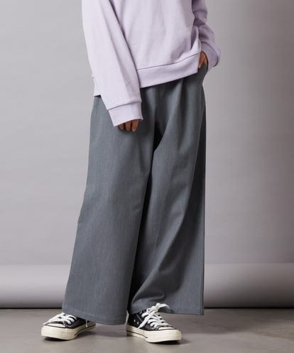 KJLAA03034 a.v.v KIDS [120-130]サスペンダー付きワイドパンツ