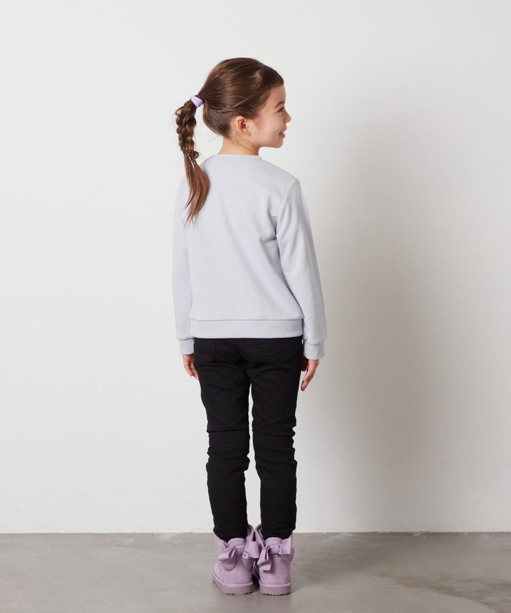 KJLAA05029 a.v.v KIDS(アー・ヴェ・ヴェ) [100-160]裏起毛ストレッチスキニーパンツ グリーン