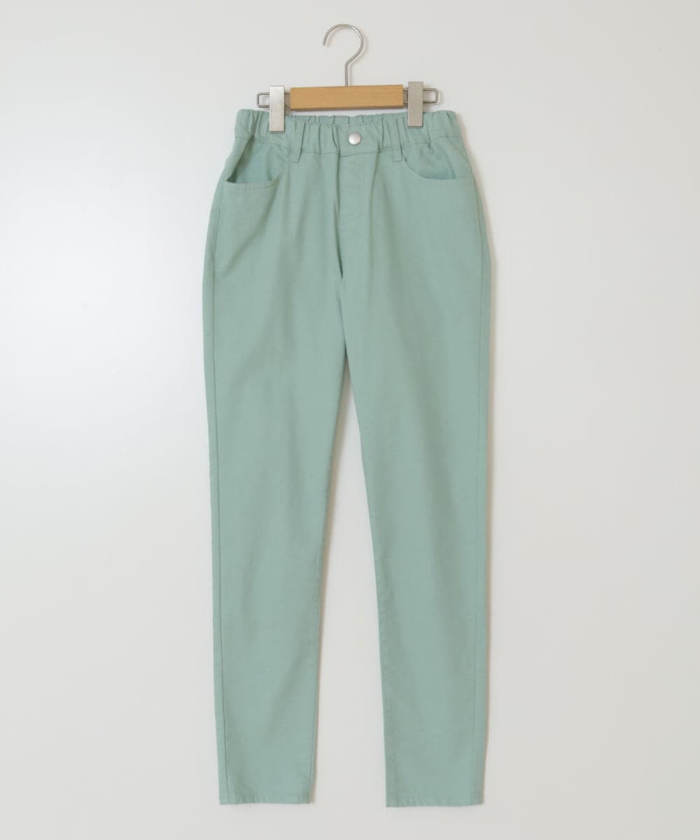 KJLAA05029 a.v.v KIDS(アー・ヴェ・ヴェ) [100-160]裏起毛ストレッチスキニーパンツ グリーン