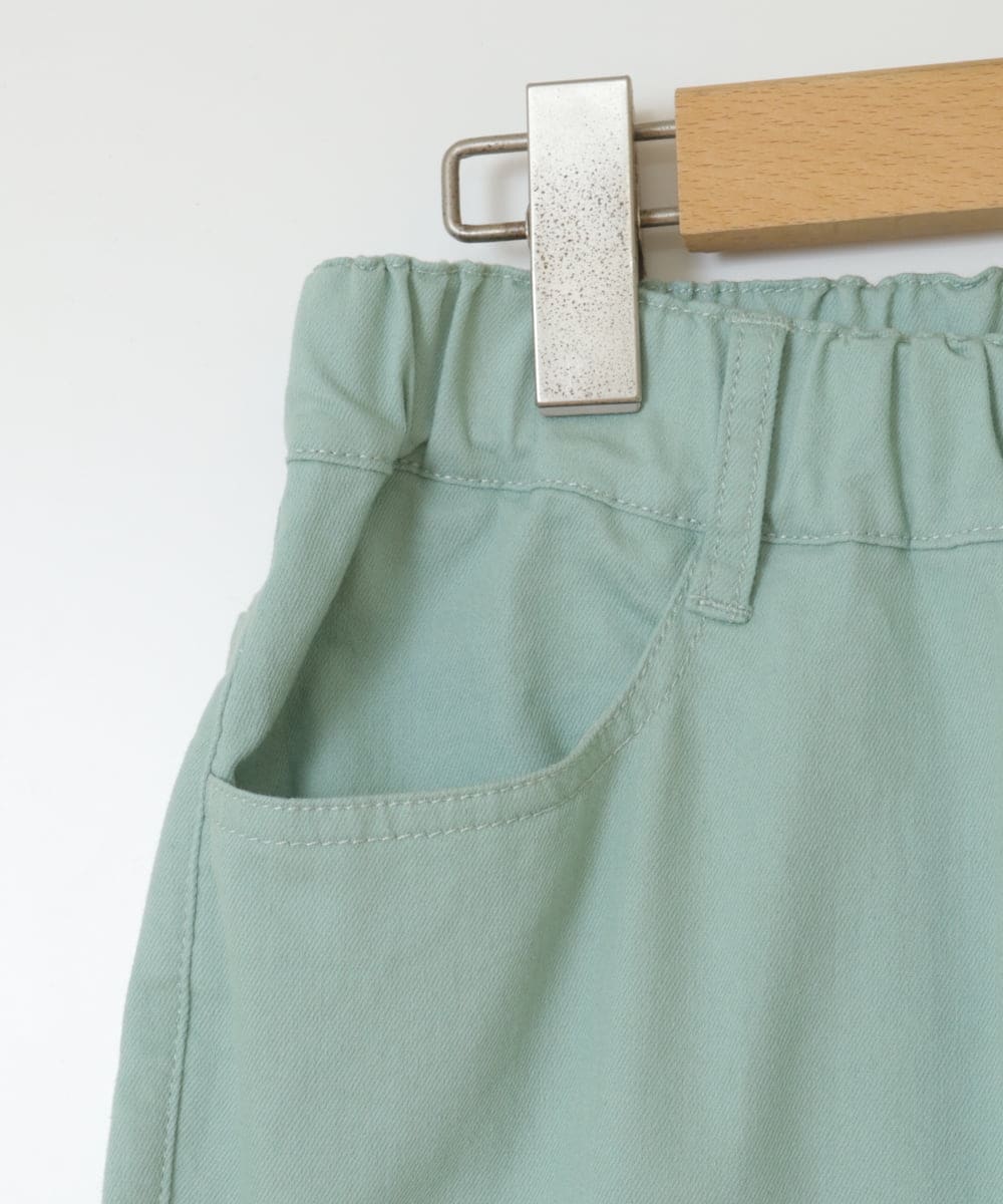 KJLAA05029 a.v.v KIDS(アー・ヴェ・ヴェ) [100-160]裏起毛ストレッチスキニーパンツ グリーン