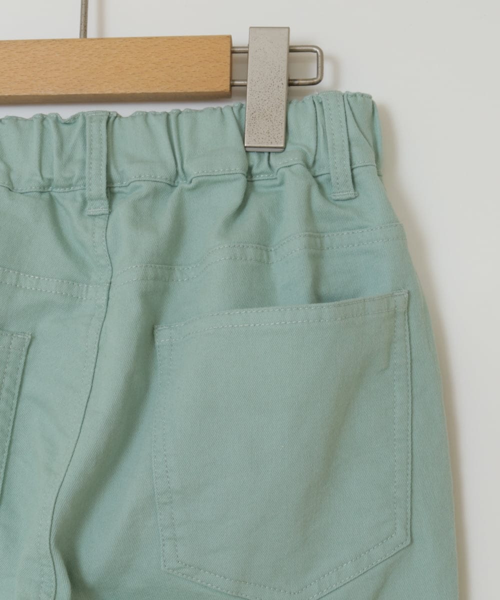 KJLAA05029 a.v.v KIDS(アー・ヴェ・ヴェ) [100-160]裏起毛ストレッチスキニーパンツ グリーン