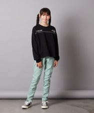 KJLAA05029 a.v.v KIDS(アー・ヴェ・ヴェ) [100-160]裏起毛ストレッチスキニーパンツ グリーン