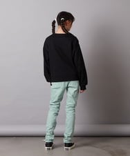 KJLAA05029 a.v.v KIDS(アー・ヴェ・ヴェ) [100-160]裏起毛ストレッチスキニーパンツ グリーン