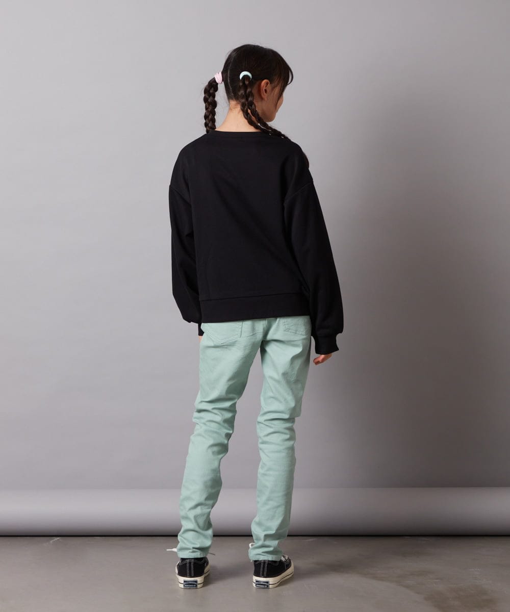 KJLAA05029 a.v.v KIDS(アー・ヴェ・ヴェ) [100-160]裏起毛ストレッチスキニーパンツ グリーン