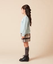 KJLAA44034 a.v.v KIDS(アー・ヴェ・ヴェ) [100-160]シャギーチェックショートパンツ ライトブルー