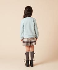 KJLAA44034 a.v.v KIDS(アー・ヴェ・ヴェ) [100-160]シャギーチェックショートパンツ ライトブルー