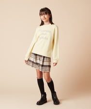 KJLAA44034 a.v.v KIDS(アー・ヴェ・ヴェ) [100-160]シャギーチェックショートパンツ ライトブルー