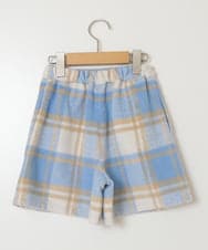 KJLAA44034 a.v.v KIDS(アー・ヴェ・ヴェ) [100-160]シャギーチェックショートパンツ ライトブルー