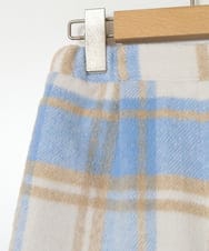 KJLAA44034 a.v.v KIDS(アー・ヴェ・ヴェ) [100-160]シャギーチェックショートパンツ ライトブルー