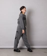 KJLAD01049 a.v.v KIDS(アー・ヴェ・ヴェ) [100-160]【裏起毛】サイドリボンスウェットパンツ ダークグレー