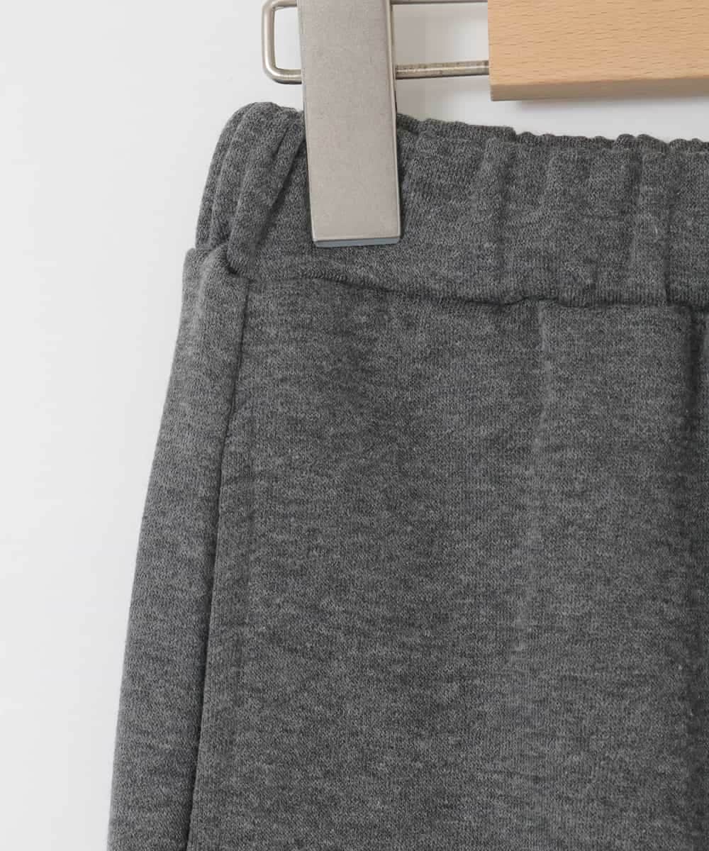 KJLAD01049 a.v.v KIDS(アー・ヴェ・ヴェ) [130-160]【裏起毛/ゆったりストレート/韓国コーデが叶う】サイドリボンスウェットパンツ ダークグレー