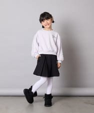KJLAD03039 a.v.v KIDS(アー・ヴェ・ヴェ) [120-160]ふくれジャガードキュロット ブラック