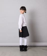 KJLAD03039 a.v.v KIDS(アー・ヴェ・ヴェ) [120-160]ふくれジャガードキュロット ブラック