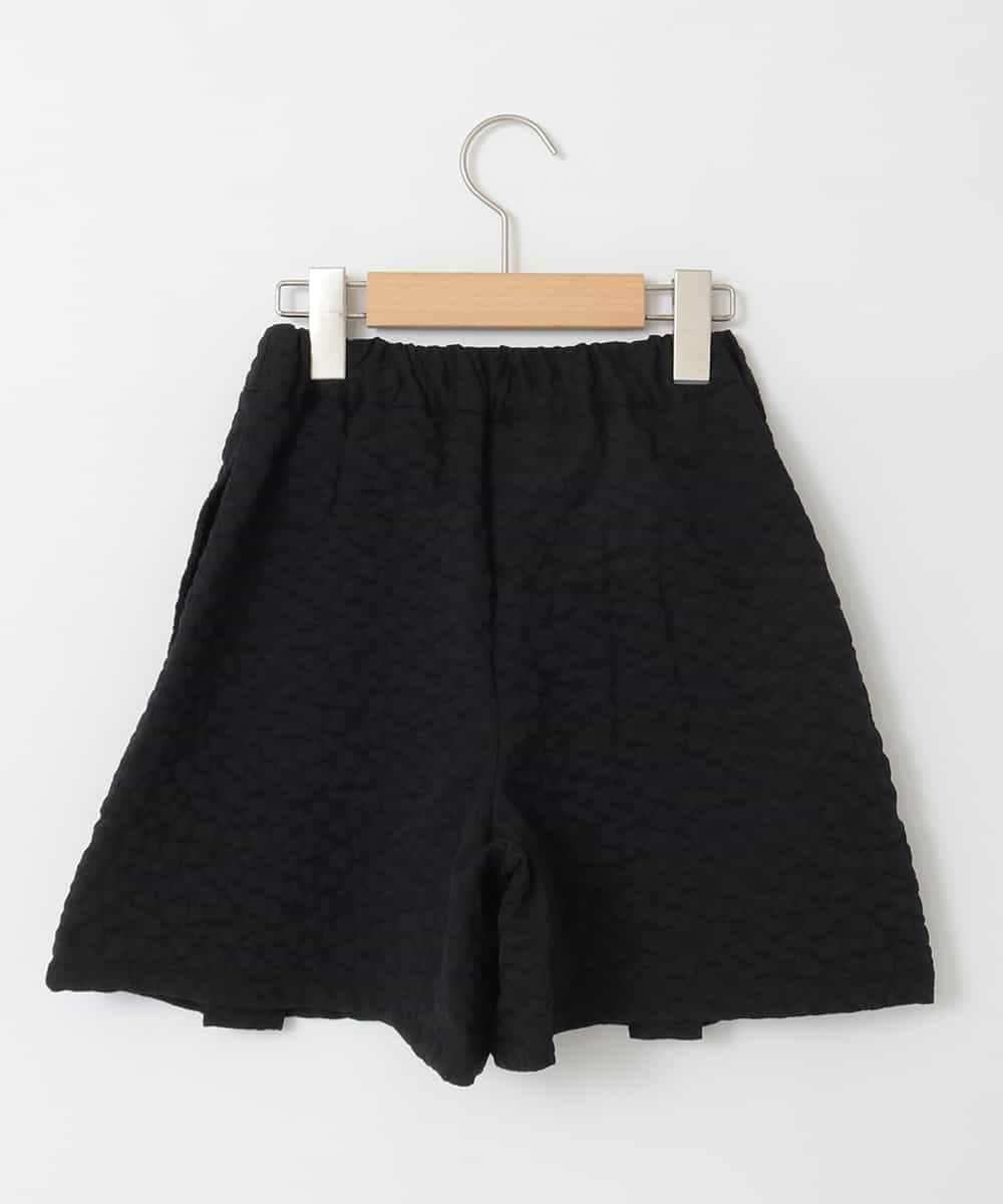 KJLAD03039 a.v.v KIDS(アー・ヴェ・ヴェ) [120-160]ふくれジャガードキュロット ブラック