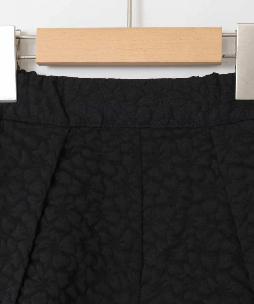 KJLAD03039 a.v.v KIDS(アー・ヴェ・ヴェ) [120-160]ふくれジャガードキュロット ブラック