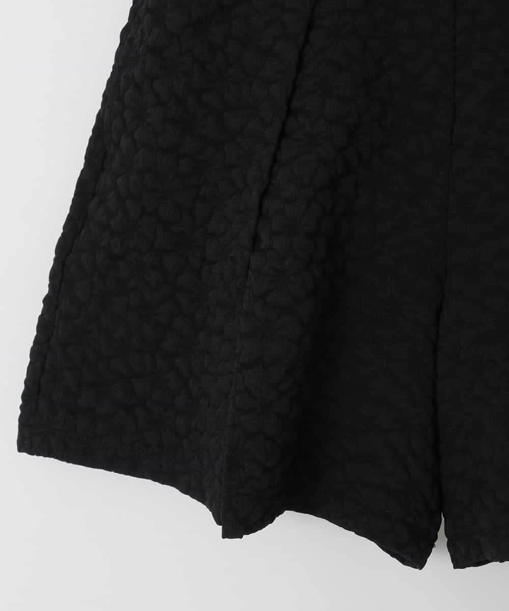 KJLAD03039 a.v.v KIDS(アー・ヴェ・ヴェ) [120-160]ふくれジャガードキュロット ブラック