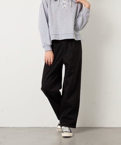 KJLAD04044 a.v.v KIDS [130-160]【裏起毛】ジャージストレートパンツ