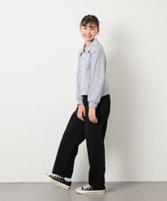 KJLAD04044 a.v.v KIDS(アー・ヴェ・ヴェ) [130-160]【裏起毛】ジャージストレートパンツ ブラック