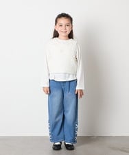 KJLAD33044 a.v.v KIDS(アー・ヴェ・ヴェ) [120-160]アソートデザインデニム ライトブルー
