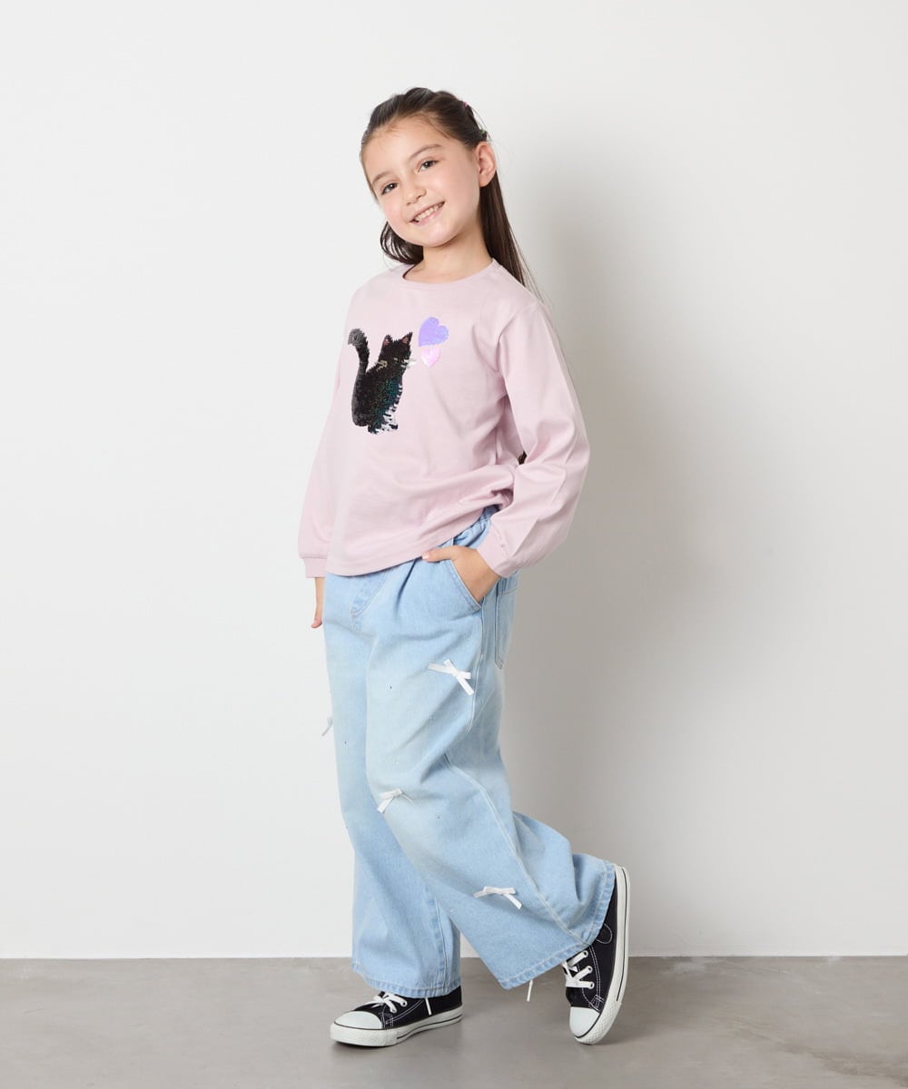 KJLAD33044 a.v.v KIDS(アー・ヴェ・ヴェ) [120-160]アソートデザインデニム ライトブルー