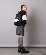 KJLAD38034 a.v.v KIDS(アー・ヴェ・ヴェ) [110-160]レースアッププリーツスカパン ピンク