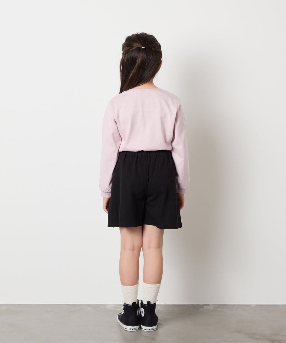 KJLAD38034 a.v.v KIDS(アー・ヴェ・ヴェ) [110-160]レースアッププリーツスカパン ピンク