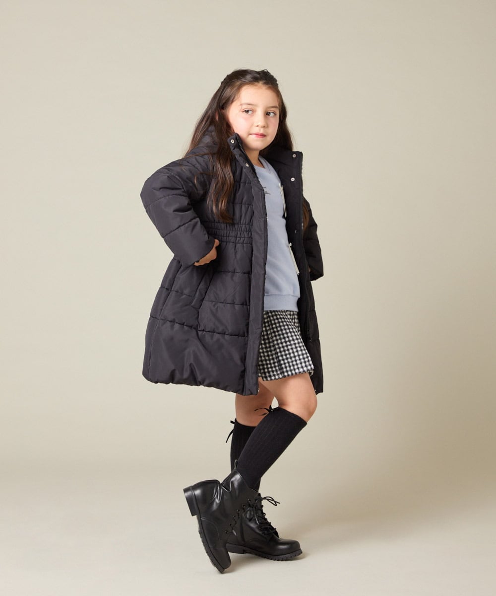 KJLAD38034 a.v.v KIDS(アー・ヴェ・ヴェ) [110-160]レースアッププリーツスカパン ピンク