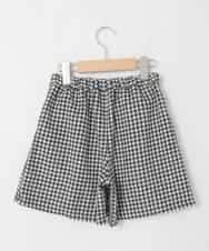 KJLAD38034 a.v.v KIDS(アー・ヴェ・ヴェ) [110-160]レースアッププリーツスカパン アイボリー