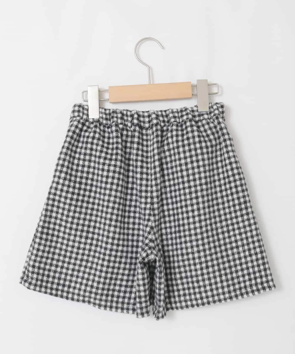 KJLAD38034 a.v.v KIDS(アー・ヴェ・ヴェ) [110-160]レースアッププリーツスカパン アイボリー