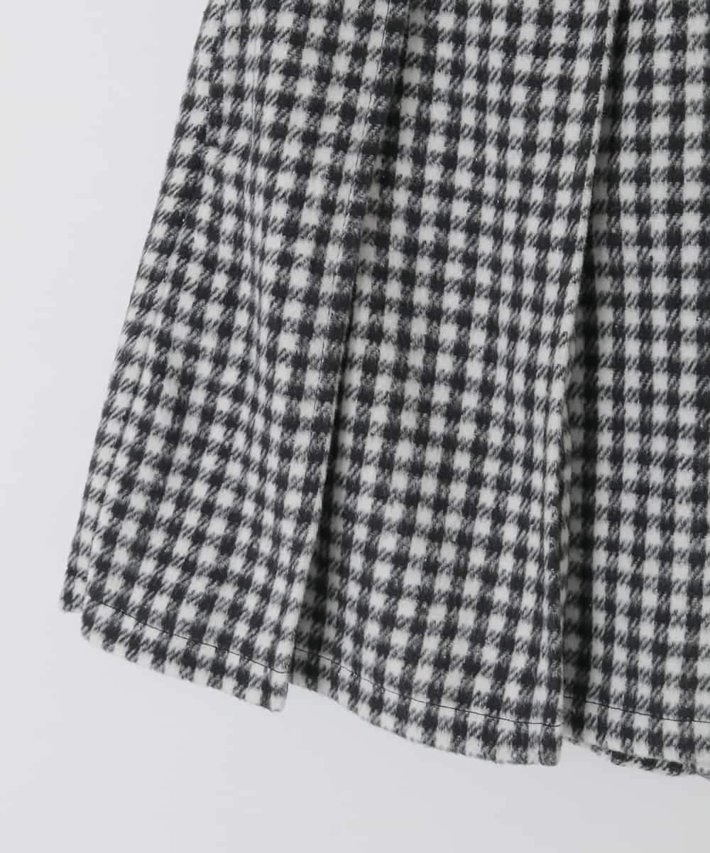 KJLAD38034 a.v.v KIDS(アー・ヴェ・ヴェ) [110-160]レースアッププリーツスカパン アイボリー