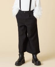 KJLAD40039 a.v.v KIDS(アー・ヴェ・ヴェ) [120-160]サス付きワイドパンツ ブラック