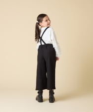 KJLAD40039 a.v.v KIDS(アー・ヴェ・ヴェ) [120-160]サス付きワイドパンツ ブラック