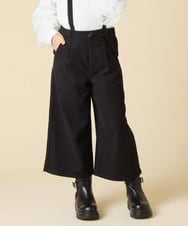 KJLAD40039 a.v.v KIDS(アー・ヴェ・ヴェ) [120-160]サス付きワイドパンツ ブラック